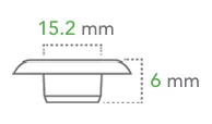 Œillets en acier nickelé Ø 15,2 mm