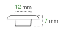 Œillets en acier nickelé Ø 12 mm