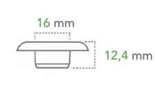 Œillets plastique Ø 25 mm